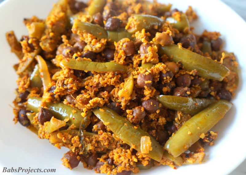 Kadale Manoli Bhaji, Kadale Manoli Sukkha (Mangalorean Recipe) 