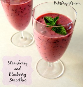 Strawberry and Blueberry Smoothie