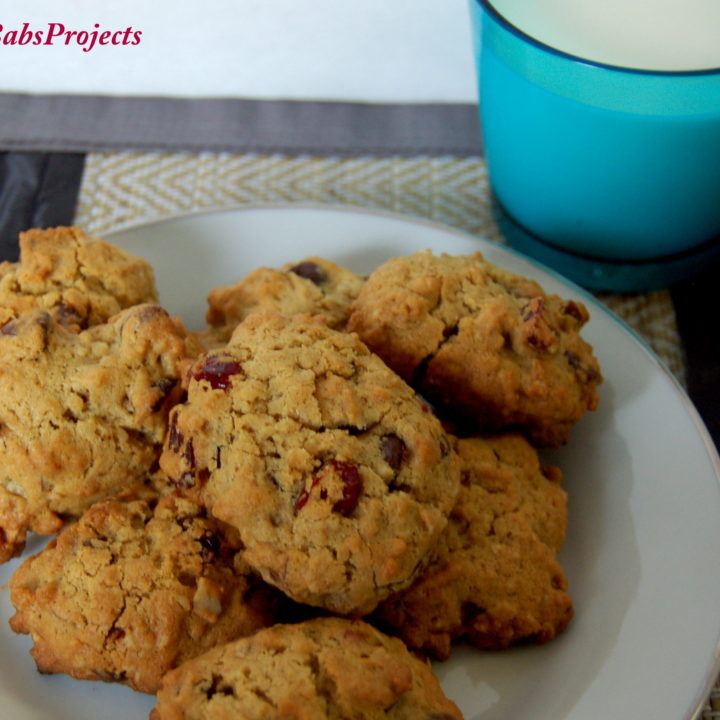 Chocolate Chip, Almond and Cranberry Cookies