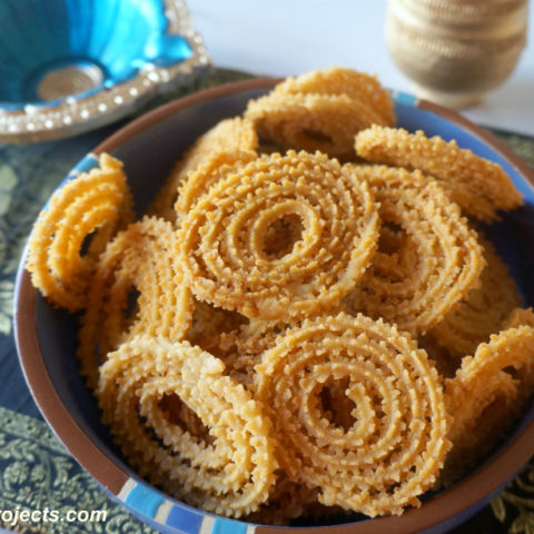 Rice Flour Chaklis in a Bowl