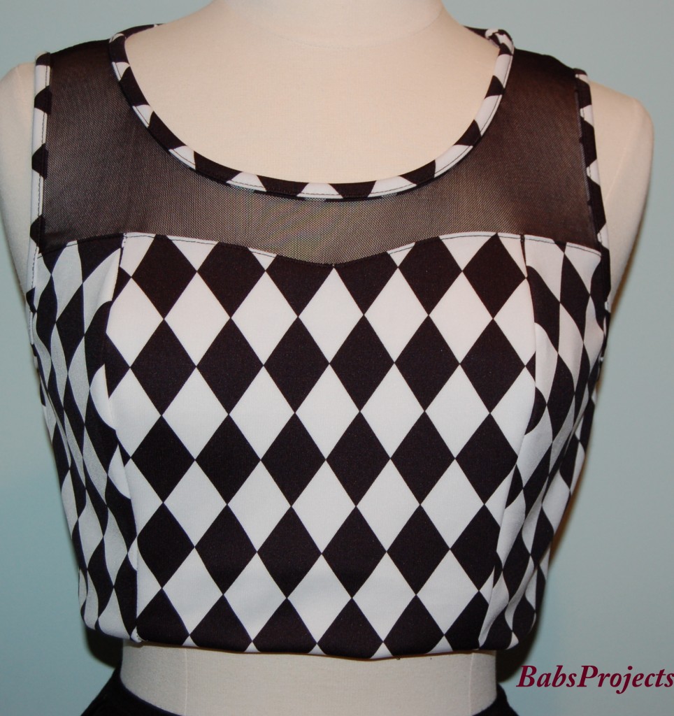 Diamond Sari Crop Top