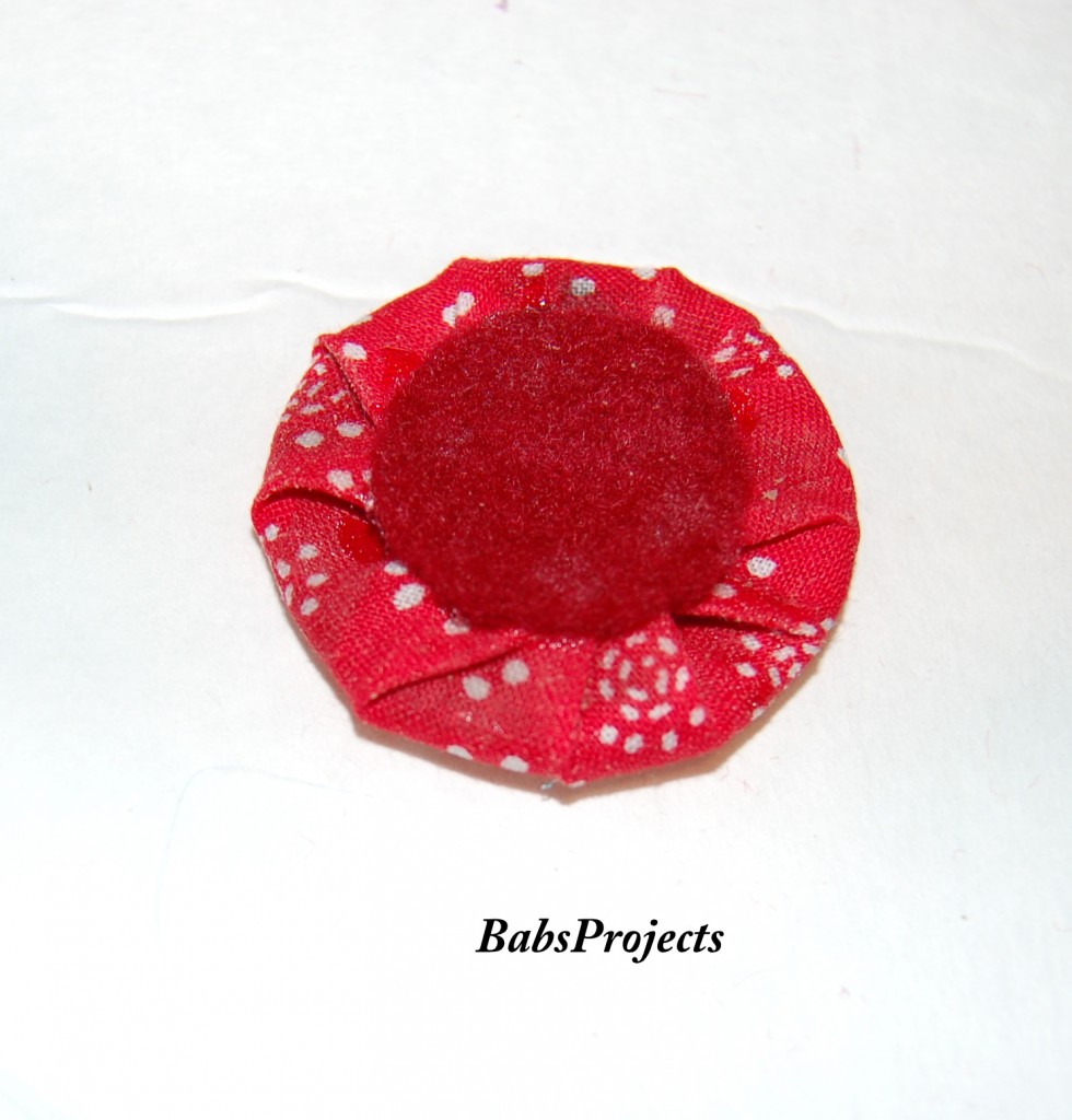 fabric and felt bead