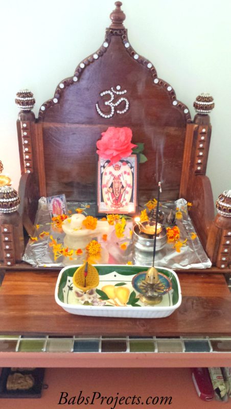 Indian Pooja Mandir Decorated