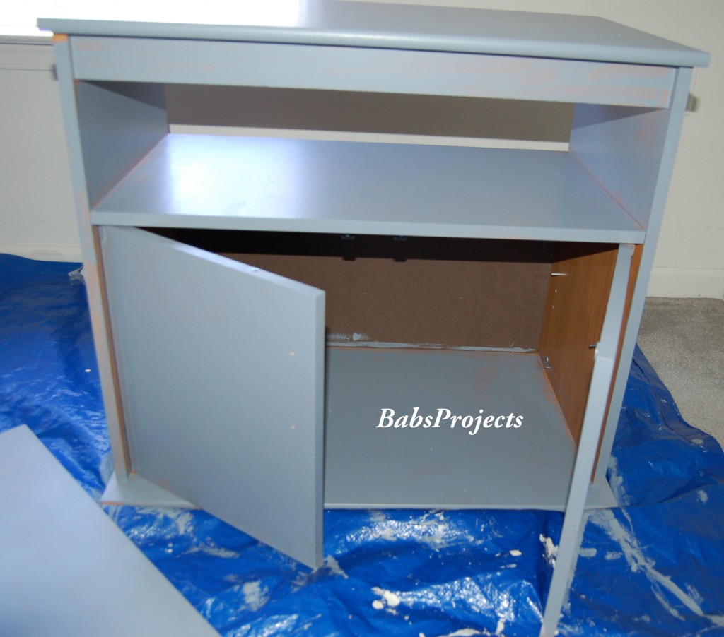 Repurposed Cabinet with Primer