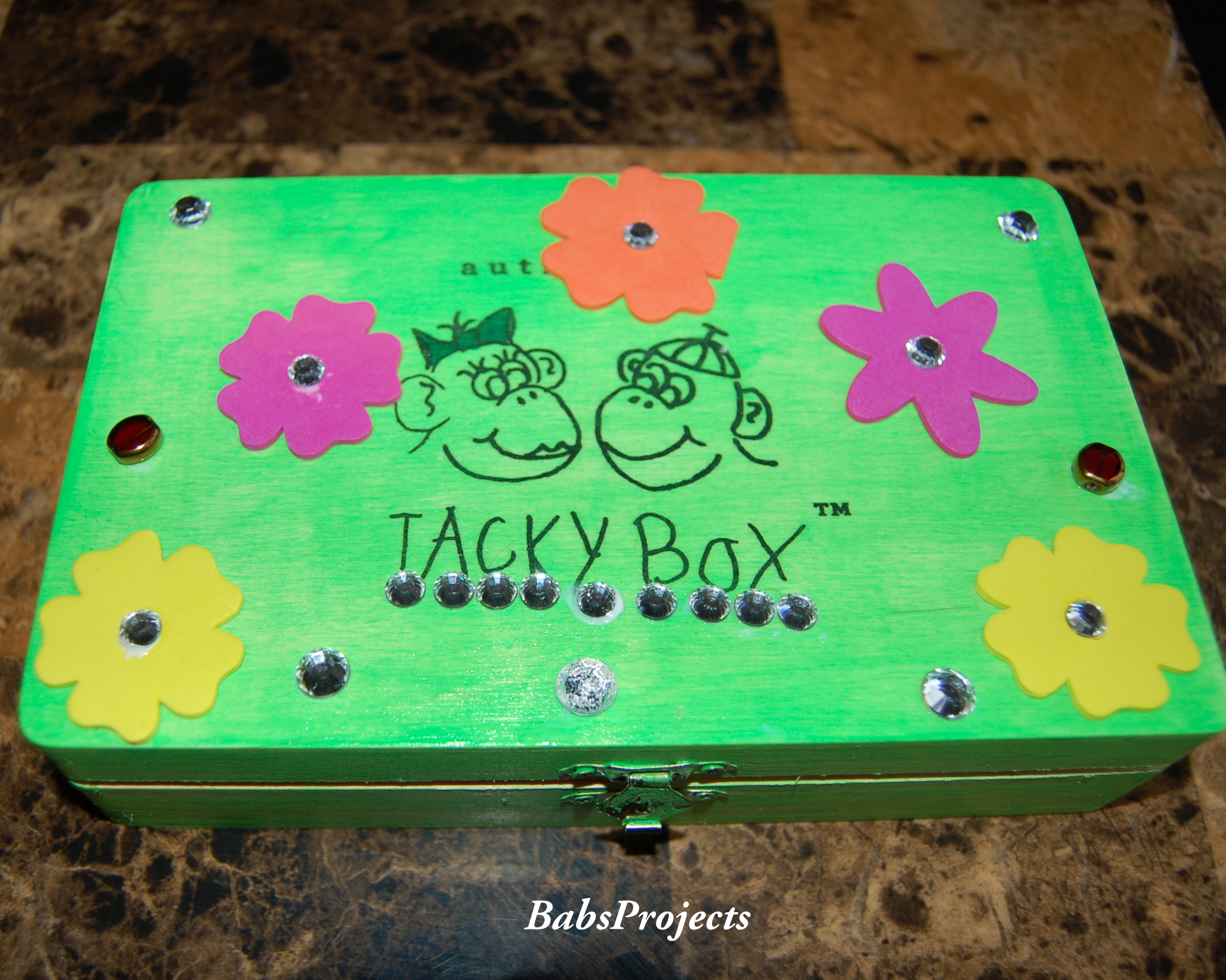 decorated toy box