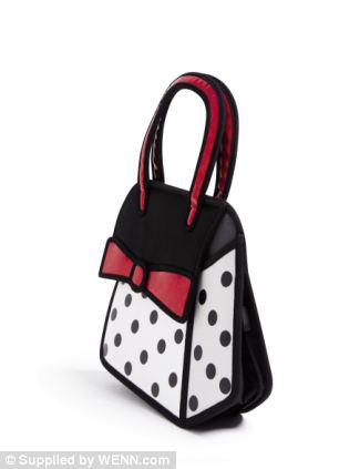 polka dot animated bag