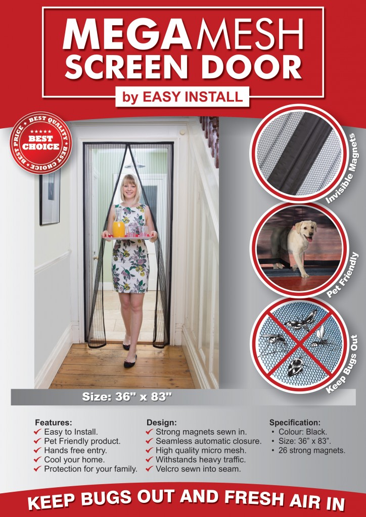 Mega Mesh Screen Door