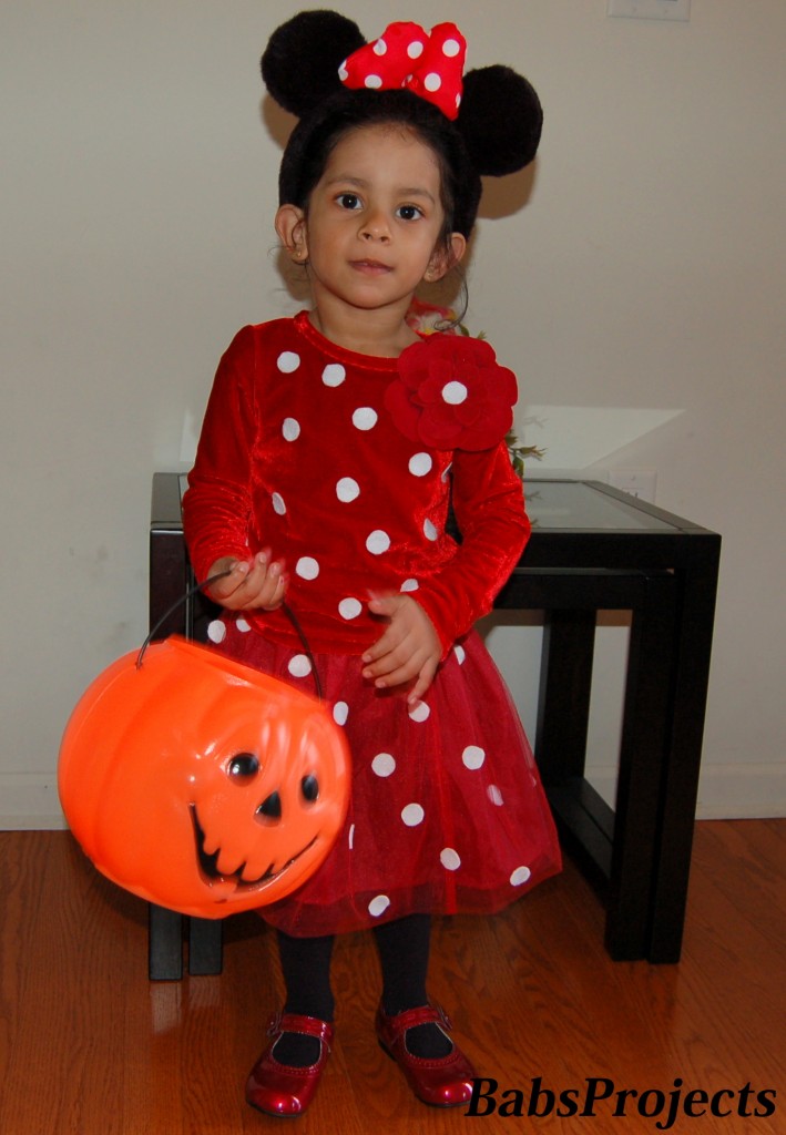 No Sew Minnie Mouse Costume 
