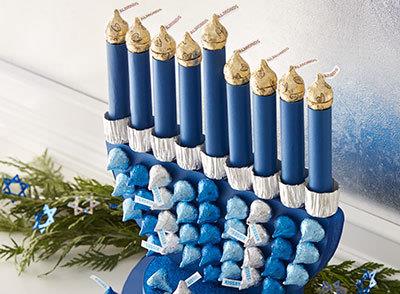 Menorah Kisses Craft