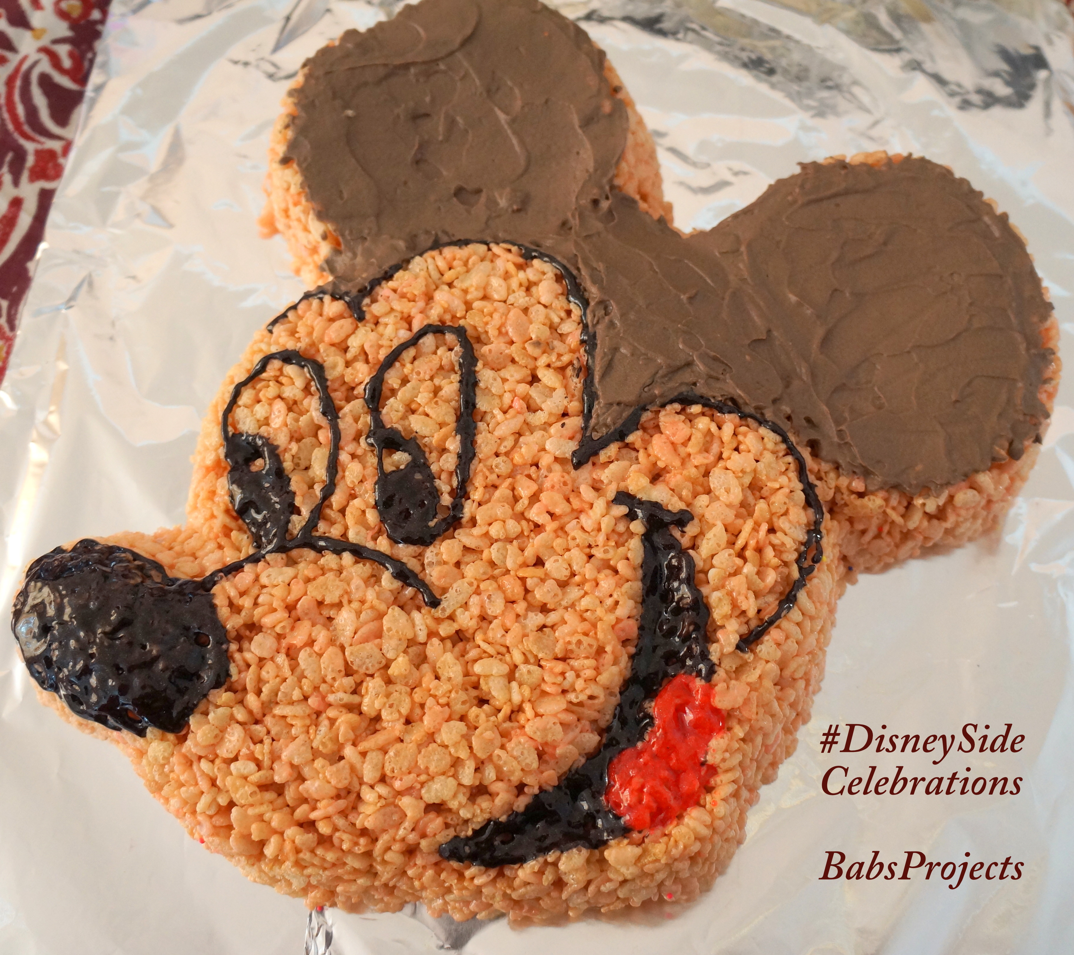 Rice Krispie Mickey Cake