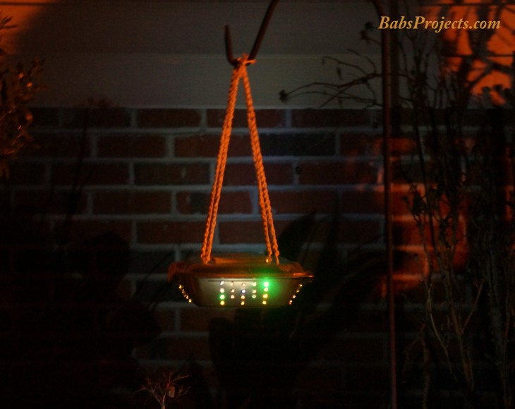 How to Upcyle Salad Container Into a Decorative Light Night View