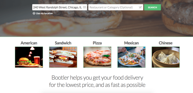 Bootler Online Aggregation Food Delivery Website
