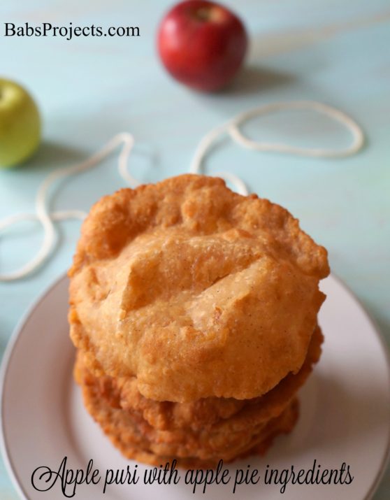 Apple Puri Made with Classic Apple Pie Ingredients