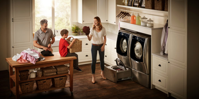 LG Twin Wash laundry System with Family of Four