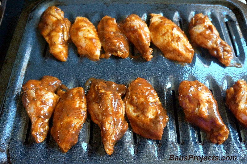 Baked Jerk Barbeque Chicken Wings on a Greased Baking Pan