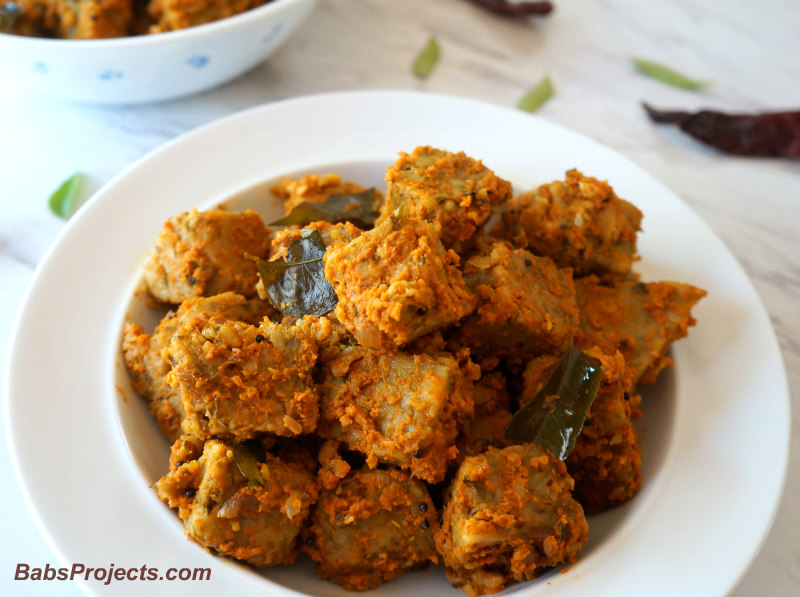 Pathradde - Steamed Rice Cakes with Colocasia Leaves in Coconut Curry