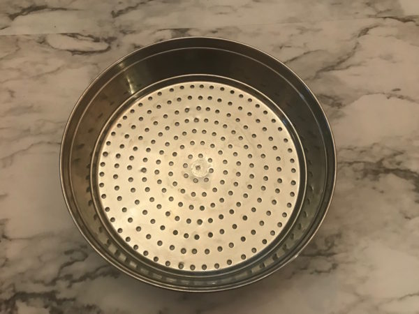 Perforated Stainless Steel Sieve to Make Boondi Ladoo