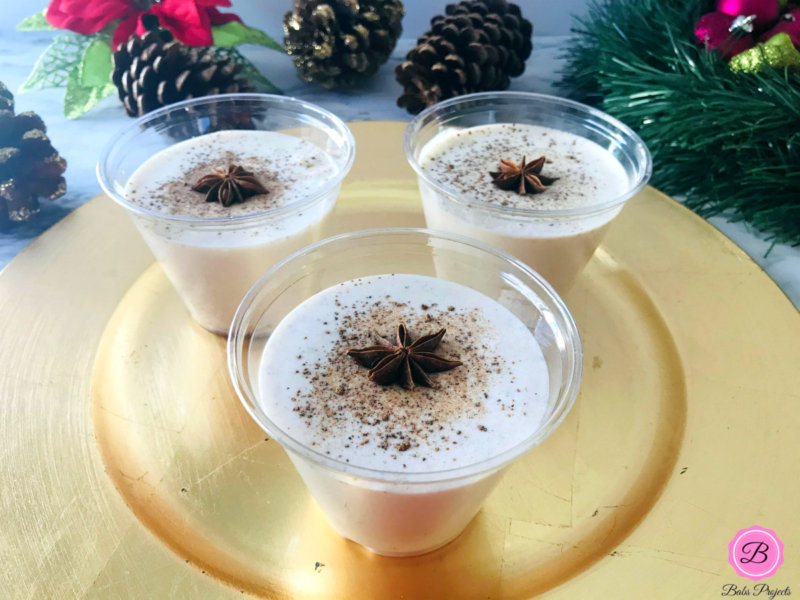 Three Glasses of Eggless Coquito