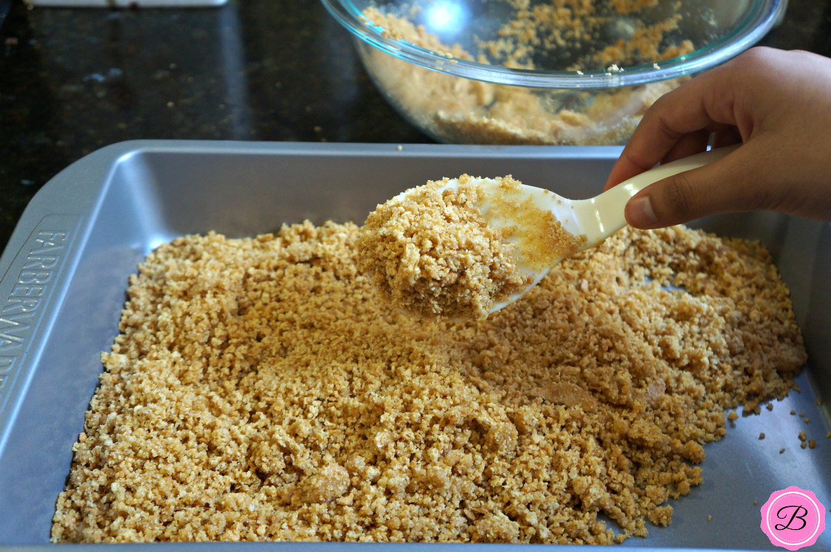 Graham Cracker Crust in a Baking Pan