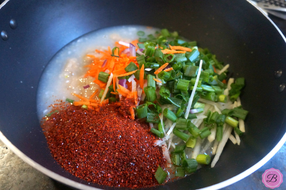 Ingredients for Kimchi Marinade 
