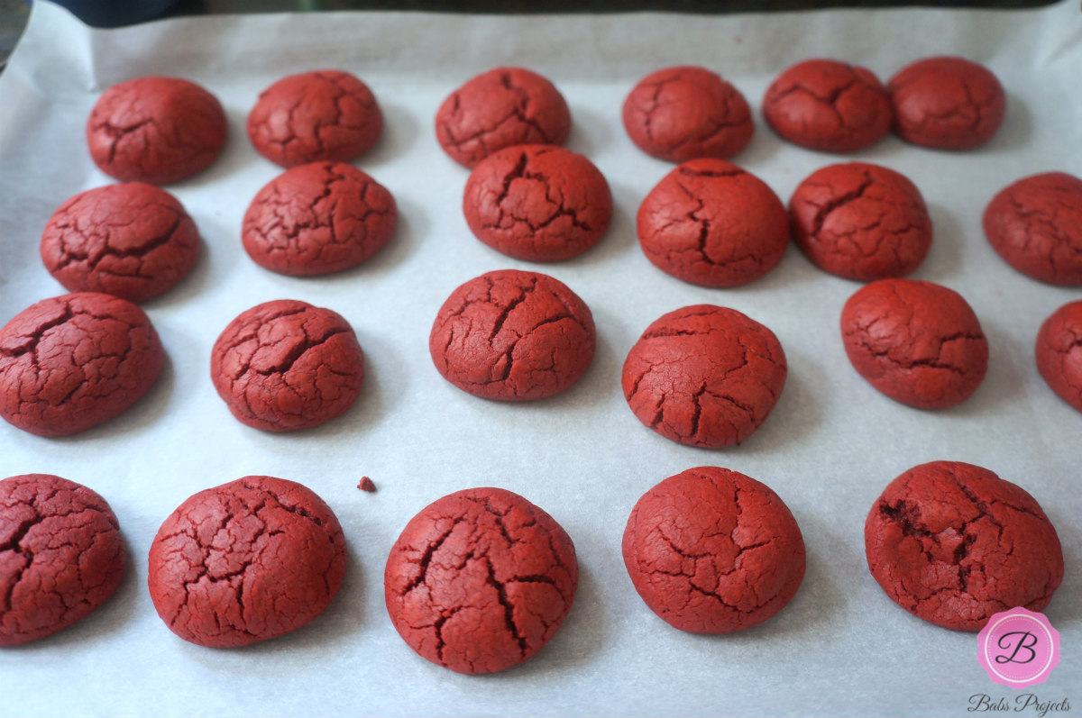 Out of the Oven Red Velvet Cookies