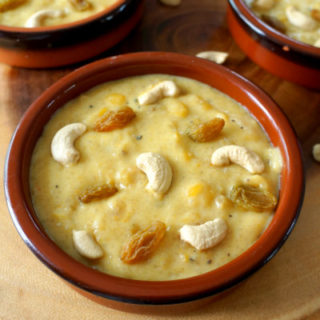 Chana Daal Kheer in a Brown Ramekin