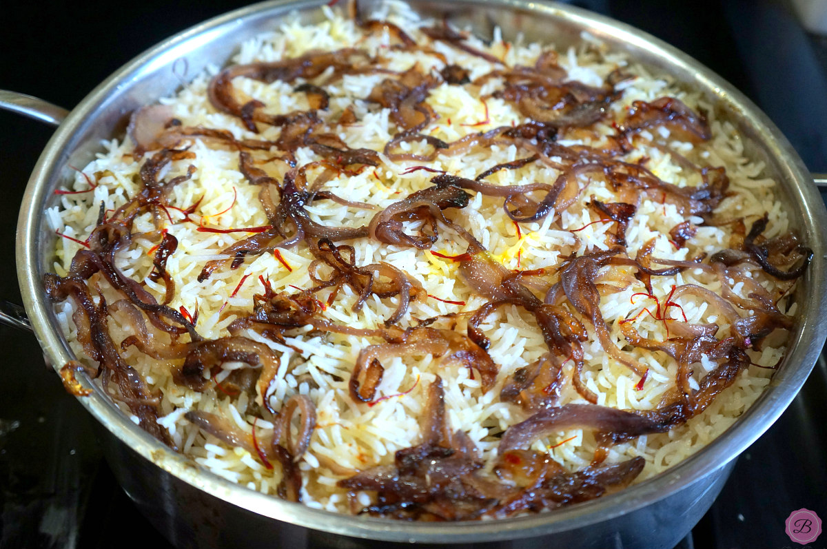 Rice with Caramelized Onions on Top