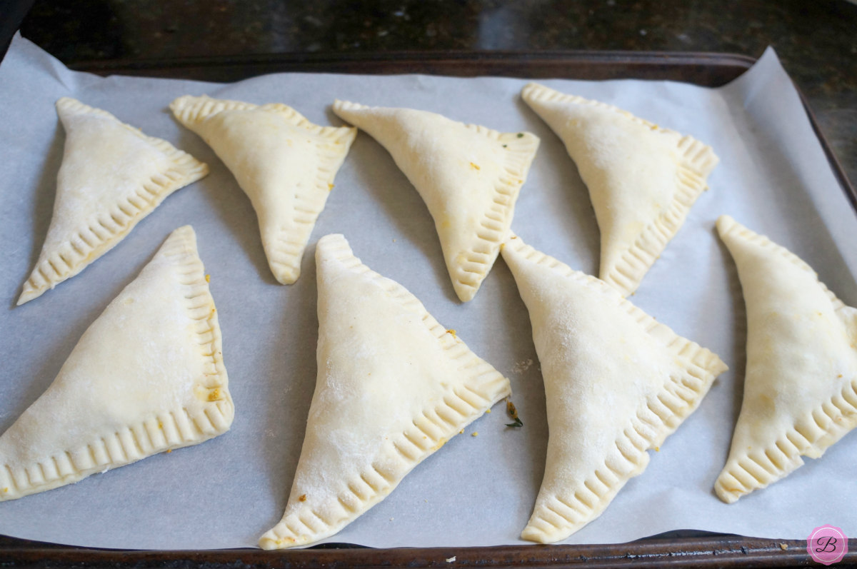 Tofu Puffs Placed on a Baking Pan