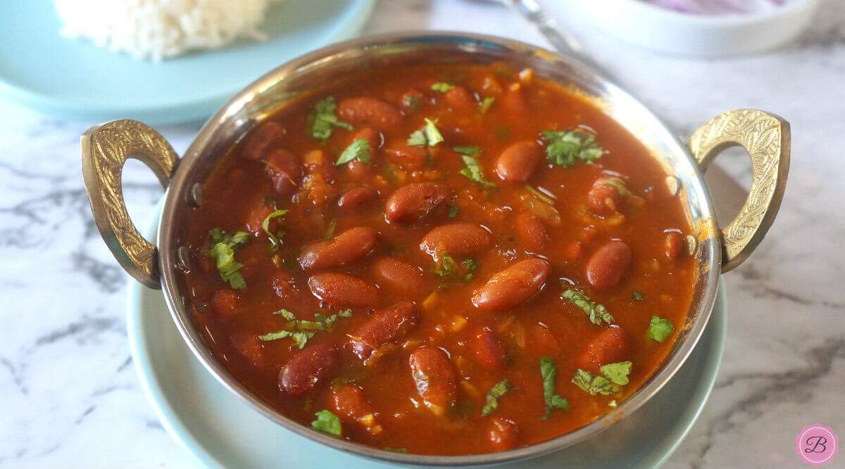 Rajma Bhaji in a Copper Bowl