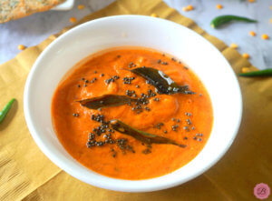 Tomato Chutney in a White Bowl