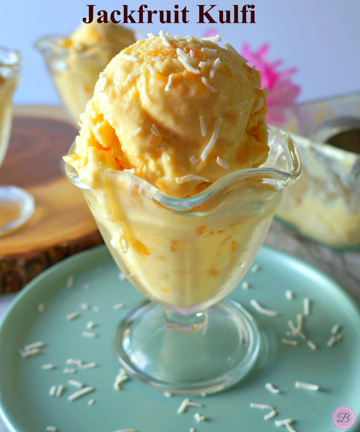 Jackfruit Kulfi (Ice Cream) served in a dessert Glass