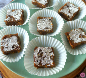 Close-up Shot of Anjeer Khajur Barfi