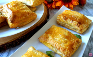 Ground Turkey Puffs on a White Platter