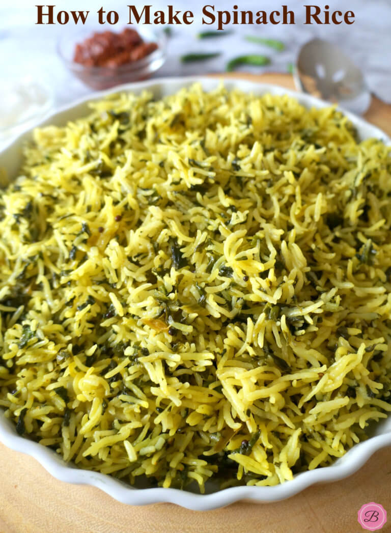 Spinach Rice With Frozen Spinach Spinach Rice With Frozen Spinach