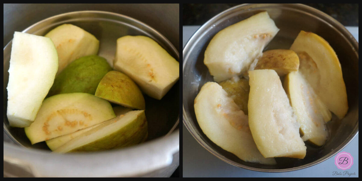 Guava Slices in Pressure Cooker