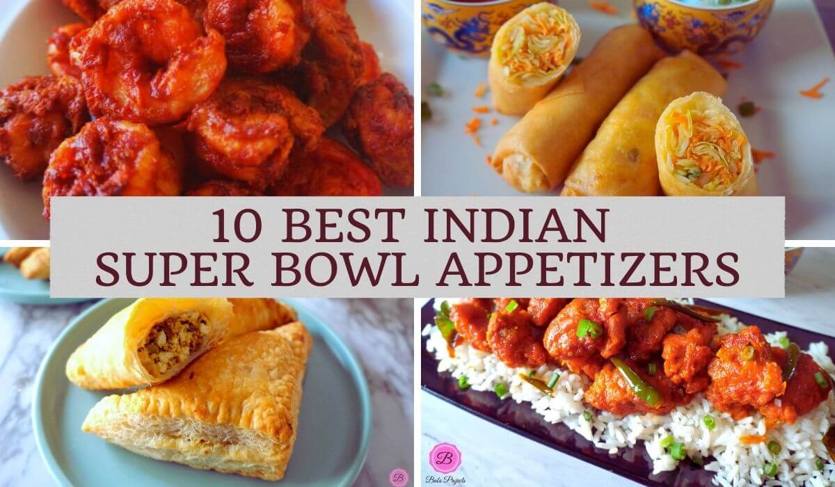 Collage of Recipes for Super Bowl