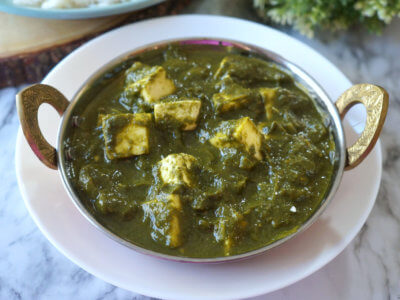 Close Up Picture of Palak Paneer