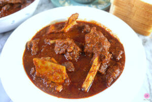 Close-up Photo of Lamb Vindaloo