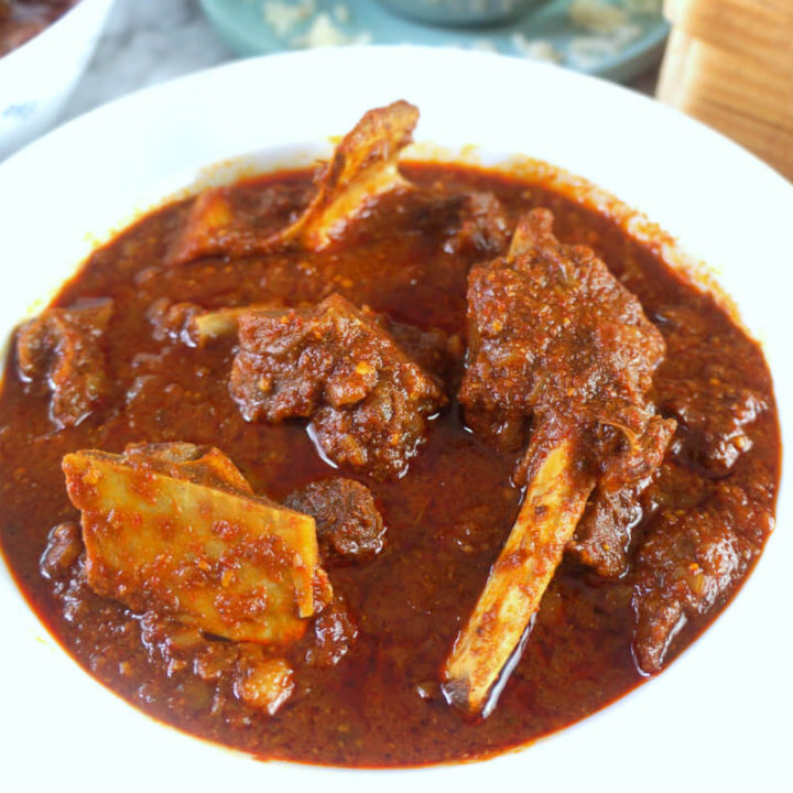 Close-up Photo of Lamb Vindaloo