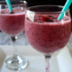 Mixed Berries Smoothie in Wine Glass