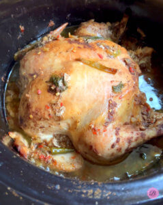 Closeup Photo of Crockpot Chicken