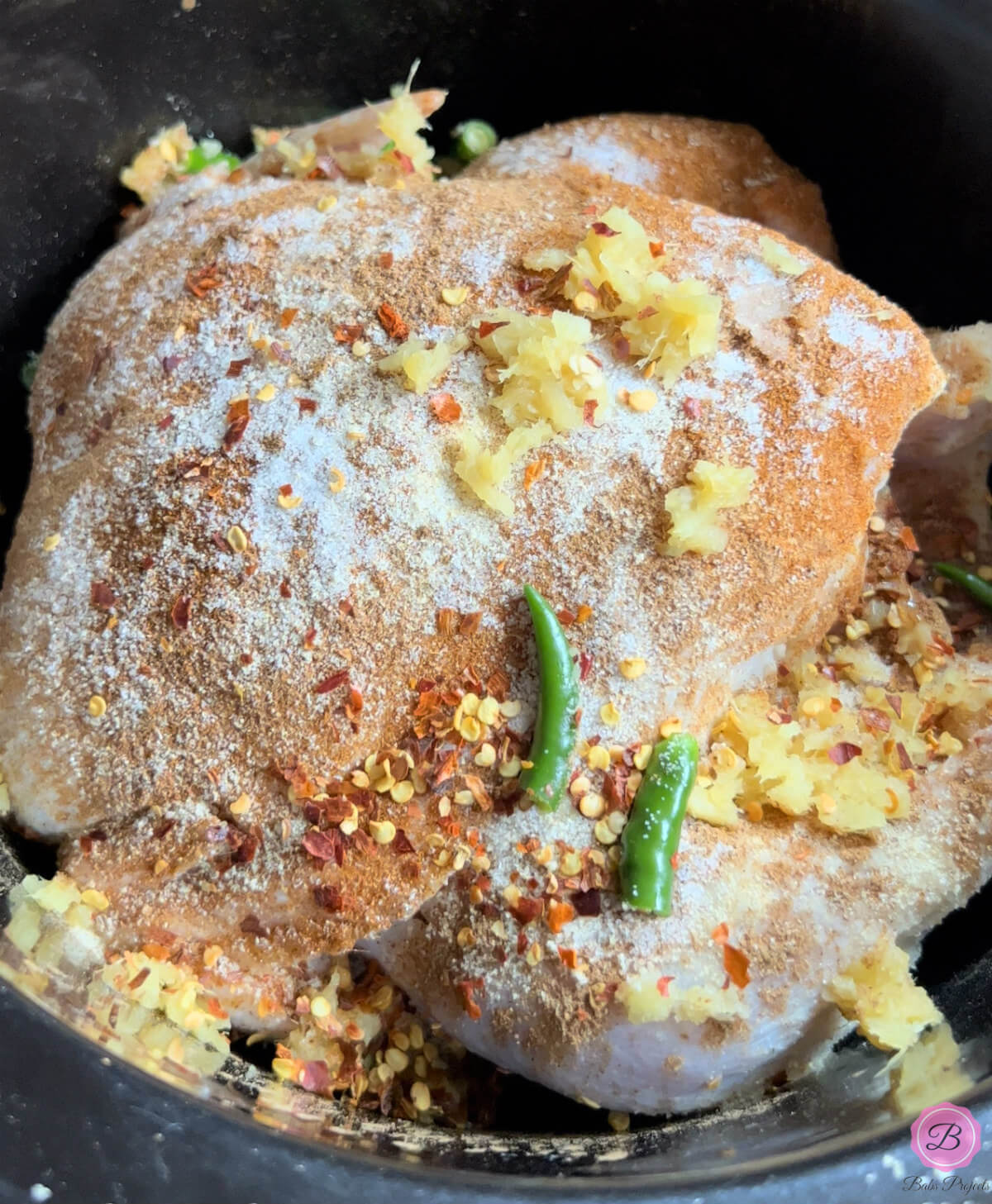 Seasoned Whole Chicken in CrockPot