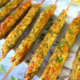 Chicken Seekh Kebabs on a Platter