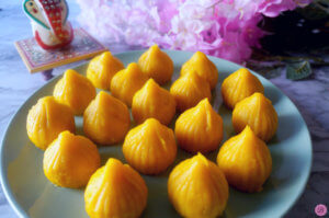 Close-up Picture of Mango Modak