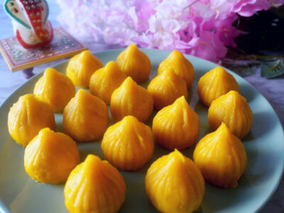 Close-up Picture of Mango Modak