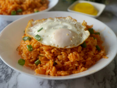 Kimchi Rice with Fried Egg on Top